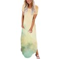 thumbnail image 1 of Ovzne Robes pour Femmes 2025 Robe pour Femme Mode Robe Décontractée Imprimée à Manches Courtes à Col Rond avec Poches Robe de Printemps Robe à Manches Courtes Imprimée Liquidation, 1 of 5