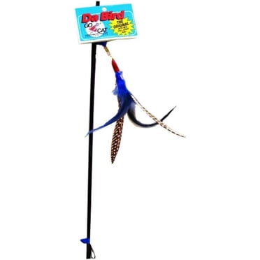 Leurre Premium en Plumes pour Chat sur Poteau Amovible – Variété de Couleurs