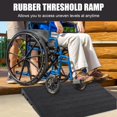 thumbnail image 5 of Heavy Duty Rubber Curb Ramp - 15 Ton (33,000 lbs) Capacity Car Ramp, 4.1" Rise Height Driveway Curb Ramps, Durable Rubber Bridge Threshold Ramp for Loading Dock, Garage & Sidewalk, 5 of 5