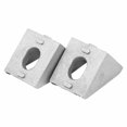 thumbnail image 3 of 60 Pcs 2020 Angle de Raccord d'Angle Aluminium 20 x 20 L Connecteur Support Attache Compatible 2020 Profil Industriel en Aluminium, 3 of 5