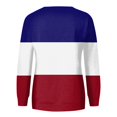 thumbnail image 5 of HKEJIAOI Chandails en Molleton pour Femmes Col Rond Bloc de Couleur Poids Moyen Manches Longues, 5 of 5