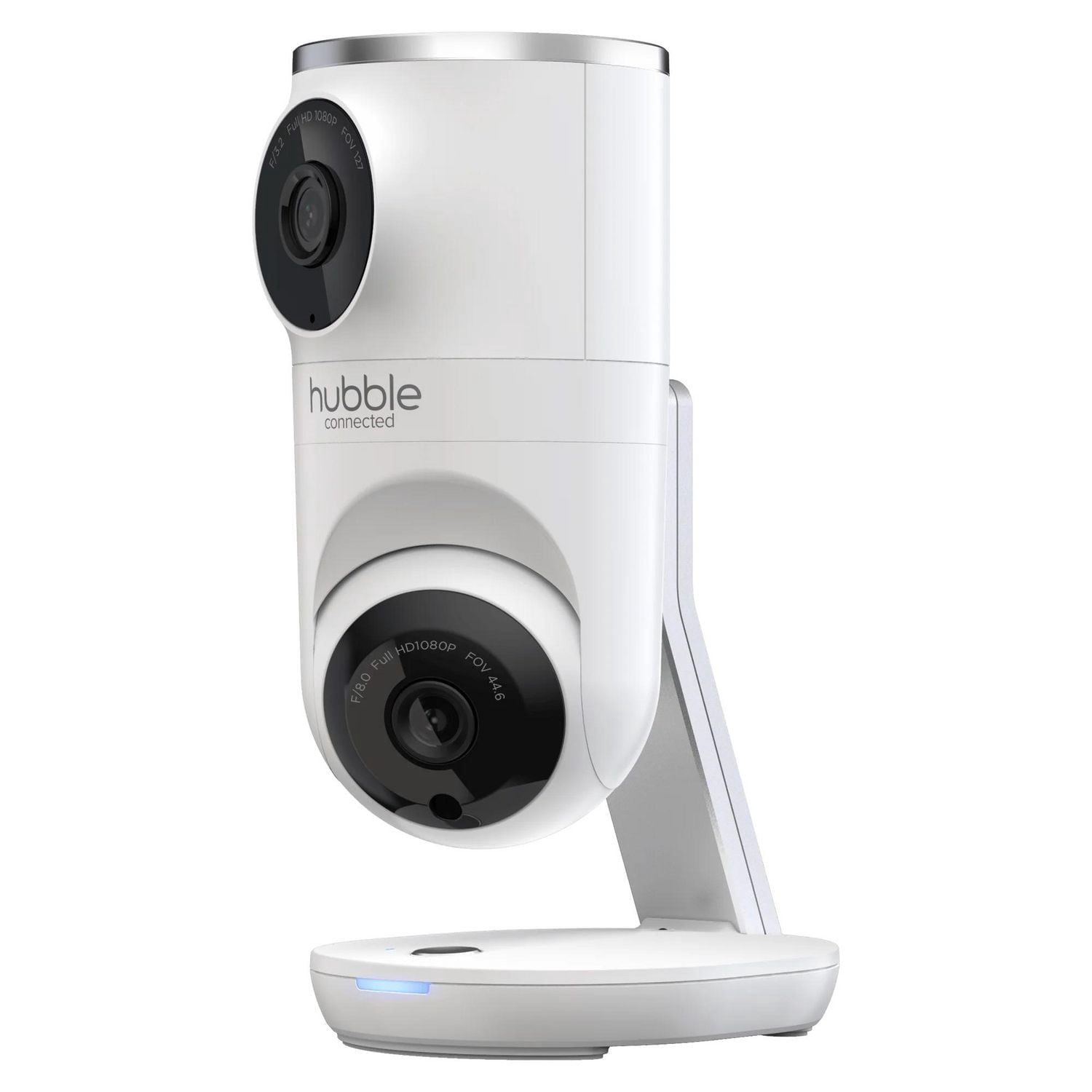 Hubble Connected Nursery Pal Dual Vision, Smart HD Dual Camera Baby Monitor with Motion Tracking & Sleep Routine Management + 5" 720 HD Parent Unit - White