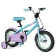 thumbnail image 1 of Costway Vélo pour Enfants 12 Pouces avec Selle et Guidon Ajustables, Roues Stabilisatrices Amovibles, Frein à Main, Bleu, 1 of 10