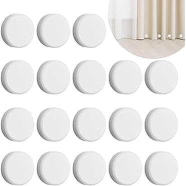 ZYNERY 18 Pcs Poids Magnétiques Blancs pour Rideau de Douche, Aimants Puissants Poids Bas Sans Couture, Aimants de Doublure de Rideau Robustes pour l'Extérieur