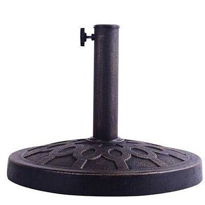 17.5'' Round Umbrella Base Stand Market Patio Standing Outdoor Garden Heavy Duty