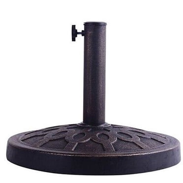 Base de Parasol Ronde de 17,5 Pieds' sur Pied pour Marché, Patio, Extérieur, Jardin, Robuste
