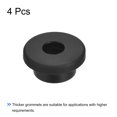 thumbnail image 3 of Unique Bargains Support à Oeillets en Caoutchouc Dia 29/32 Pieds (23 mm) Rond Type T pour Protection de Fil, Lot de 4, 3 of 5