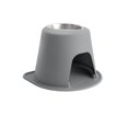 thumbnail image 1 of WeatherTech Single High Pet Feeding System 14" High Stand - Stainless Steel - Dark Grey, 1 of 1