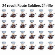40/set World War II military building blocks National army soldier Character weapon assembly building block Children's toy gifts,2QYJA-1,S