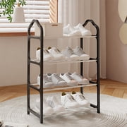 Chmadoxn Shoe Rack for Closet,Closet Organizers and Storage, Organization and Storage, Shoe Rack Shoe Rack Storage Organizer With 4 Tiers Metal Shelves For Bedroom Closet Entry Dorm Room Shoe Rack