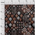 thumbnail image 1 of oneOone Cotton Poplin Fabric Block & Geometric Ikat Print Sewing Fabric BTY 42 Inch Wide, 1 of 4