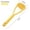 Yellow, variant on Aursykel Household Kitchen Tools Potato Masher Baby Food Maker Vegetable Fruit Presser Easy Grip Handle for Mashing Beans Yams Pumpkins Suit for Home Hotel Restaurant Use