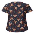 thumbnail image 2 of Hauts Style Infirmière à Imprimé Renne pour Femmes T-shirt de Noël, 2 of 3