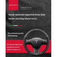 thumbnail image 4 of ORUYROP Adapté pour Tesla Model 3 Housse de Volant Modèle X Modèles Modément Spécial Cuir Housse de Volant (Noir), 4 of 7
