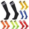 thumbnail image 2 of Adults Children Breathable Anti-Slip Soccer Football Sports Long Tube Socks, 2 of 8
