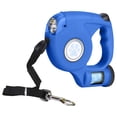 thumbnail image 1 of Laisse pour Chien avec Distributeur de Sacs à Déchets Rétractable Réfléchissante pour Marche Extérieure Visibilité Nocturne Matériau ABS Durable Laisse, 1 of 4