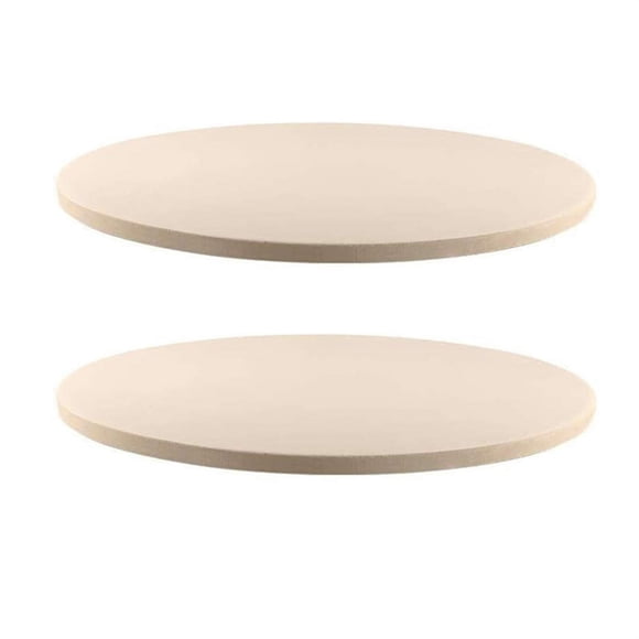 2X Pierre à Pizza en Céramique de 12 Pouces Pierre de Cuisson/ Poêle à Pizza, Parfaite pour le Gril et le Four - Thermique, et Sécuritaire