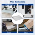 thumbnail image 3 of GloryStar Rise Threshold Ramps for Doorways, Portable Door Ramps, 700 Lbs Capacity, Adjustable Aluminum Entry Ramp for Wheelchairs, Scooters, Walkers, and Power Chairs, 3 of 7