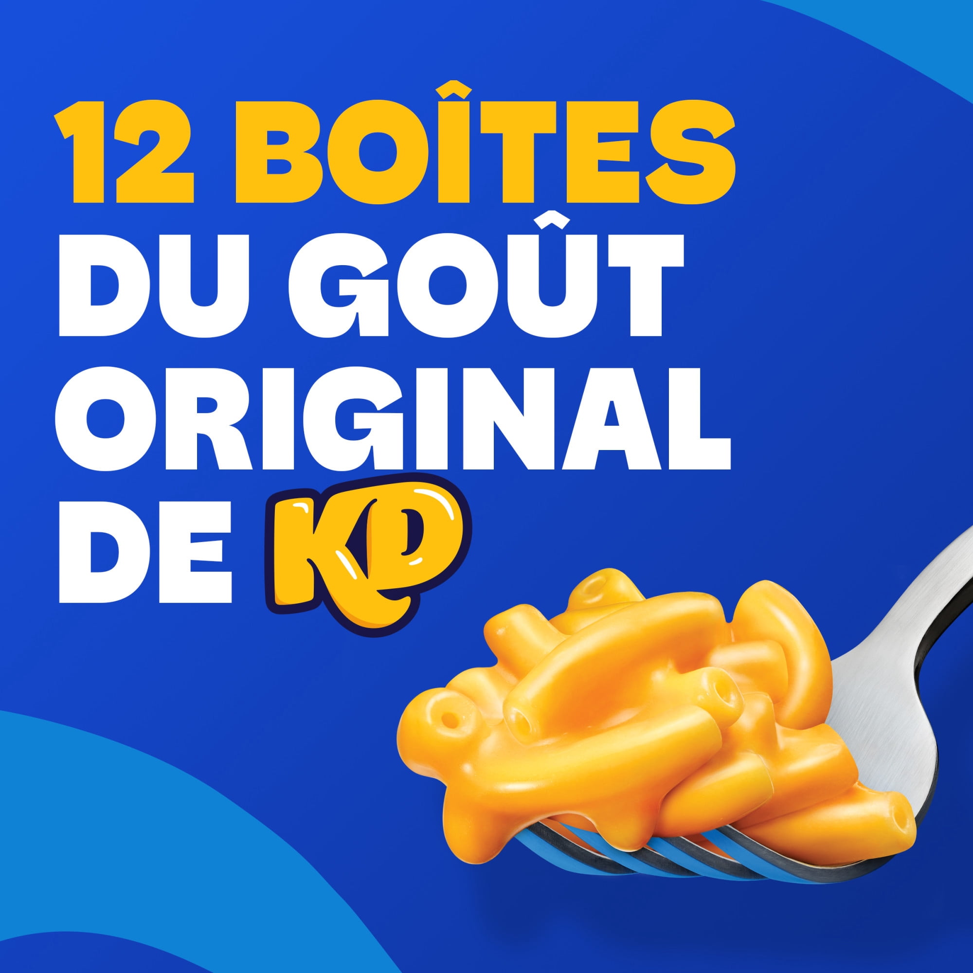 Kraft Dinner Macaroni au Fromage Original, Boîte Repas, Caisse, Stable à Température Ambiante