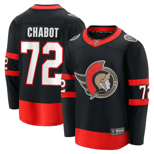 Thomas Chabot Ottawa Senators NHL Fanatics Breakaway Home Jersey, XX-Large