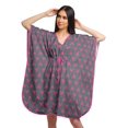 thumbnail image 1 of Moomaya Robe Courte de Caftan de Plage, Robe de Couverture Imprimée, Kaftan pour Femmes, Tenue de Plage, Couverture, 1 of 4