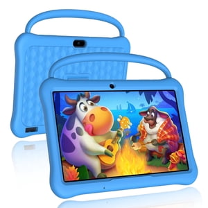 NEWISION 10 Tablette enfant de pouce, Android 13 Tabletas pour les enfants 2 Go+64 Go, Tablettes pour tout-petit avec étui, 6000mAh, Bluetooth 5.0, WiFi,iWawa Préinstallé, Contrôle parental,Educat