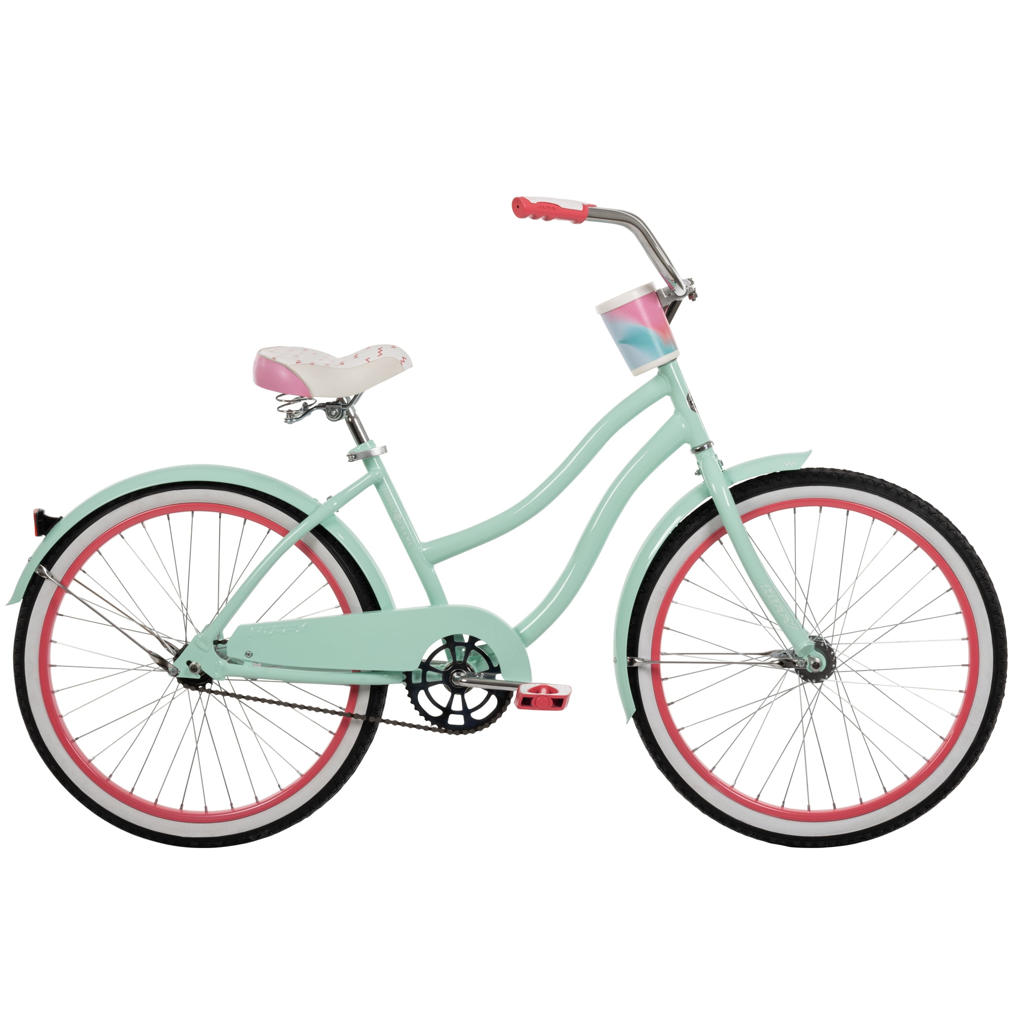Huffy 24” Good Vibrations Cruiser Bike, Fits Riders 58”-70”, Mint, Teens/Adults, Girls