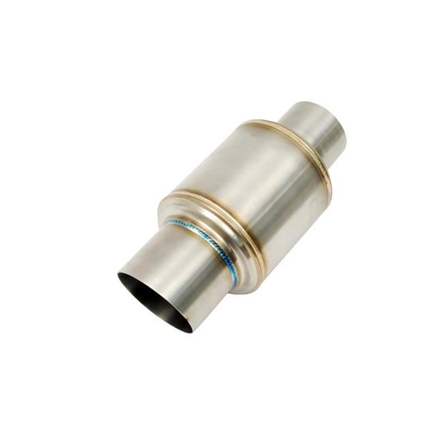 2.5 in. Mini Race Muffler, Stainless Steel