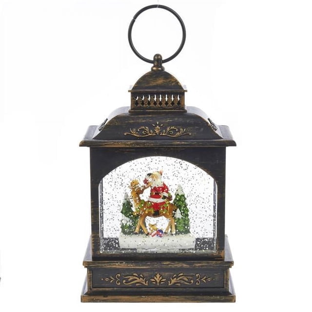 Kurt S. Adler C5545 Lanterne de Père Noël LED de 9 Po avec Mouvement