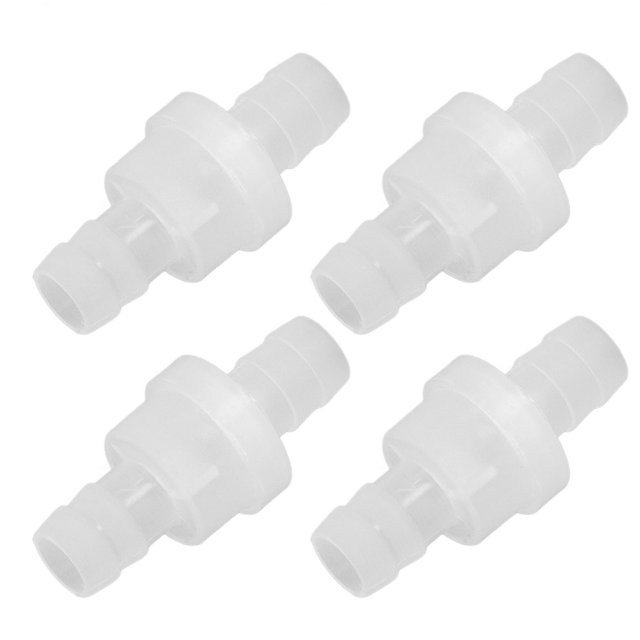 Aquarium Check Valve Air Check Valve Check Valve One Way Valve 12PCS Aquarium Check Valve Resistance Oil Resistant One Way Air Valve PP Check Valve For Fish Tank Chemical Industry