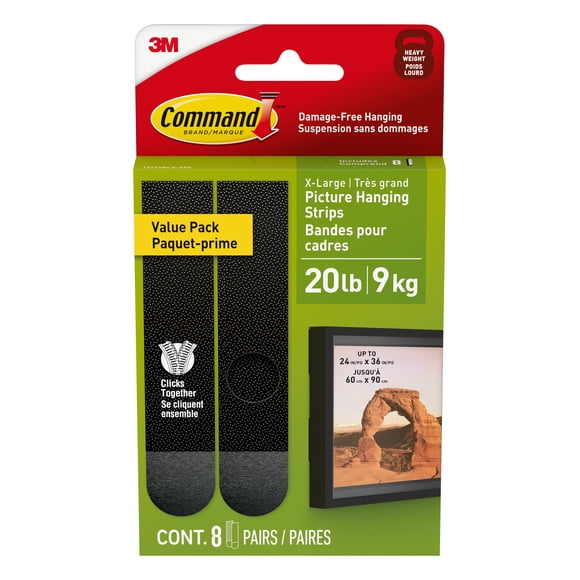 Bandes pour cadres 17217BLK-8EF Command