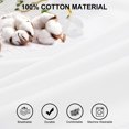 thumbnail image 4 of PiccoCasa 2 Pcs Taies d'Oreiller à Volants 100 % Coton Douces avec Enveloppe Blanc Standard, 4 of 7