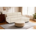 thumbnail image 4 of Manoa Fabric Power Reclining Sectional with Storage in Beige, 4 of 6
