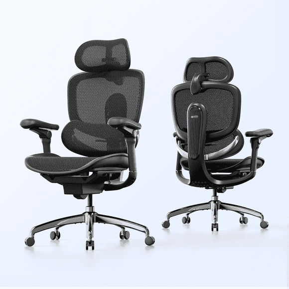 Sihoo Doro C300 Pro V2 Ergonomic Office Chair, 8D Synchronized Arm Support, 3D Super Wide Headrest Desk Chair for Adult, Home & Gaming, Black, 330lbs
