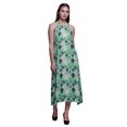 thumbnail image 1 of Bimba Robe Décontractée Florale Longue Dos Nu à Col Licou pour Femmes, Robe de Plage Imprimée - Grande, 1 of 1
