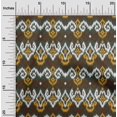 thumbnail image 1 of oneOone Silk Tabby Fabric Diamond & Swirl Ikat Print Fabric By Yard 42 Inch Wide, 1 of 4