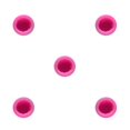 thumbnail image 1 of Transemion 1/2/3/5 Fondant Mold Portable Replacement Flexible Home Kitchen Bakery Baking Pastry Cake Pudding Chiffon Mould Accessories Type 3 5PCS, 1 of 6