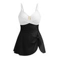 thumbnail image 4 of Swimsuit with Tummy Control and Lift For Women, Crisscross Ruched One-Piece Swim Dress with Adjustable Straps and Removable Padding for Beach or Pool, 4 of 9