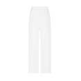 thumbnail image 5 of Summer Clearance! Womens Plus Size Pants,Summer Pants for Womens,Women's Solid Color Cotton Linen Waist Elastic Drawstring With Pocket Pants Long Pants, 5 of 5