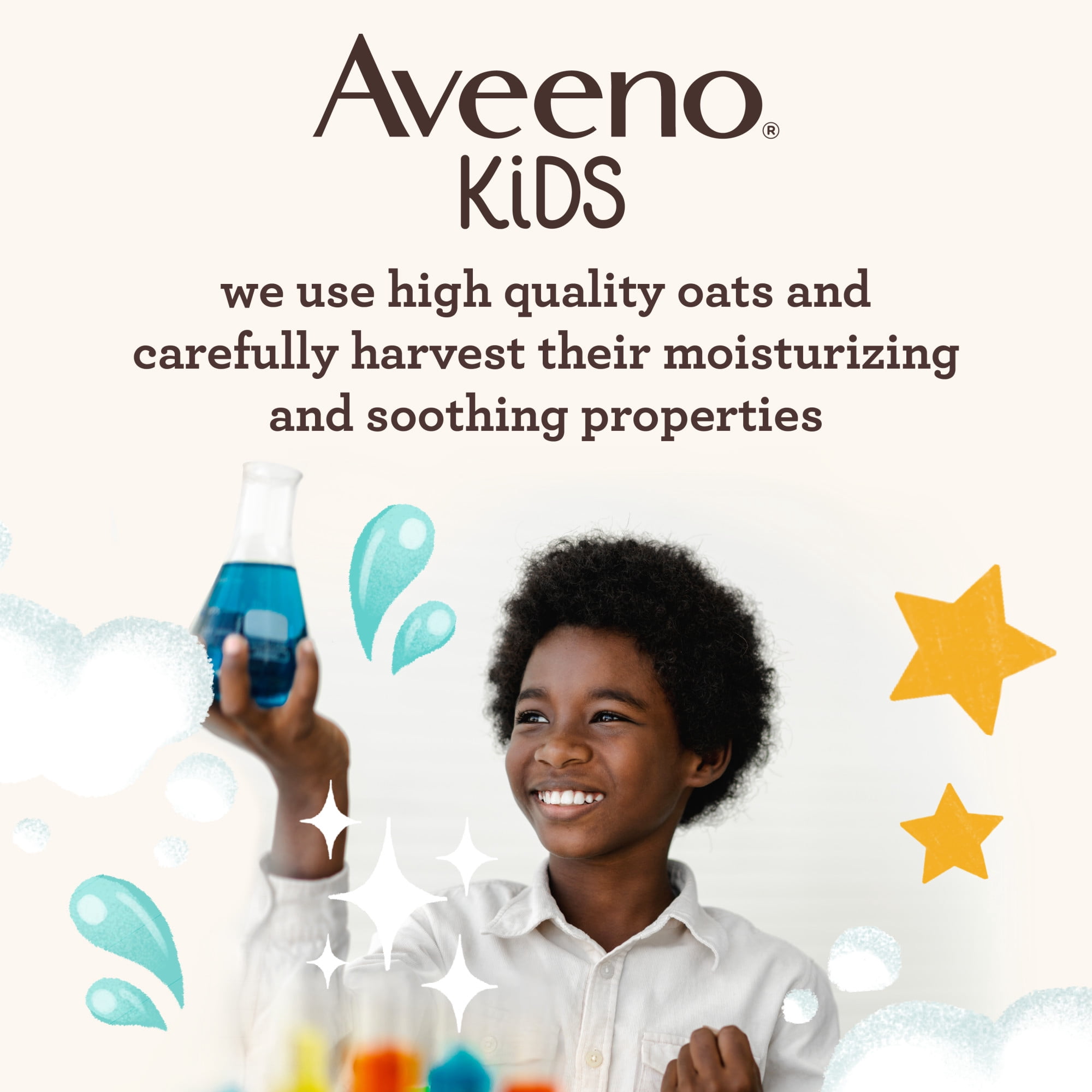 Shampooing et revitalisant hydratant 2 en 1 Aveeno Kids avec extrait d’avoine, shampooing sans sulfates, revitalisant de soins capillaires, n’irrite pas les yeux, peau, cuir chevelu sensibles, 354 ml