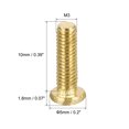 thumbnail image 2 of Unique Bargains M3x10mm Brass Machine Screws, Phillips Pan Head Fastener Bolts 36Pack, 2 of 5