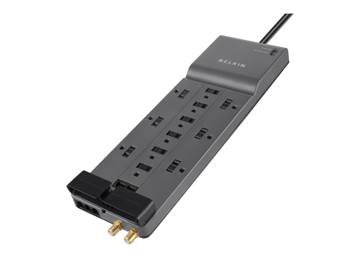 Belkin Office Series - Surge protector - 125 V - output connectors: 12 - 10 ft cord