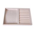 thumbnail image 1 of Velvet Jewelry Display Storage Tray, Stackable Accessories Storage, Watch Stud Show Case Organizer Style 06, 1 of 8