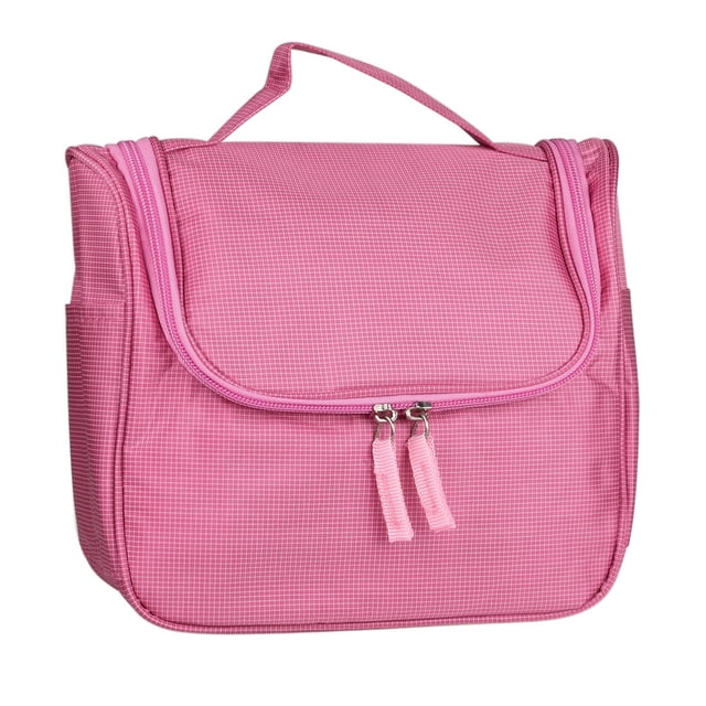 Travel Cosmetic Bag Toiletry Case Wash Organizer Storage Hanging Pouch Pink