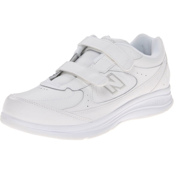 New Balance Women's 577 V1 Hook and Loop Shoe, White, 7.5 Wide