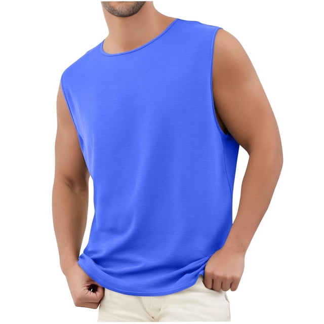 Grrvtrz Mens Tank Tops Quick Dry Breathable Sleeveless Shirts Gym Workout Muscle Tank