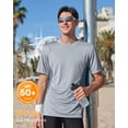 thumbnail image 4 of Charmo Chandails de Bain UPF 50+ pour Hommes, Séchage Rapide, Manches Courtes, Hauts de Maillot de Bain, Protection Solaire, Course, Surf, Rashguards, 4 of 9