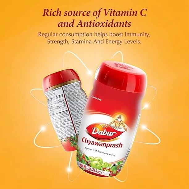 Dabur Chyawanprash - Pack of 2 - 1kg Each – Ayurvedic Herbal Jam
