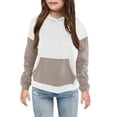 thumbnail image 2 of Chandails Molletonnés pour Filles Rabais Chemise pour Enfants à Manches Longues T-Shirt à Motif Imprimé Col Rond Hauts Courts Convenant aux Garçons et aux Filles Âgés Chandail à Capuchon Chandails Molletonnés pour Filles Kaki 11T, 2 of 3