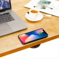 thumbnail image 3 of 15W Invisible Wireless Charger 20MM Air Separation Fast Charging Easy Installation Quick Charger,1 * wireless charger 3 * screw,Black, 3 of 7
